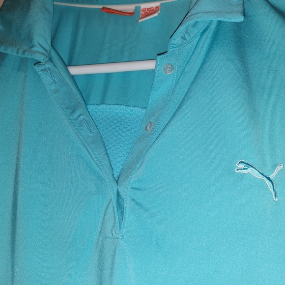 PUMA Blue Polo Sport Shirt LIKE NEW Large - Picture 9 of 11